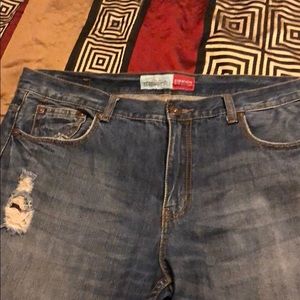 Aeropostale slim bootcut jeans (distressed)